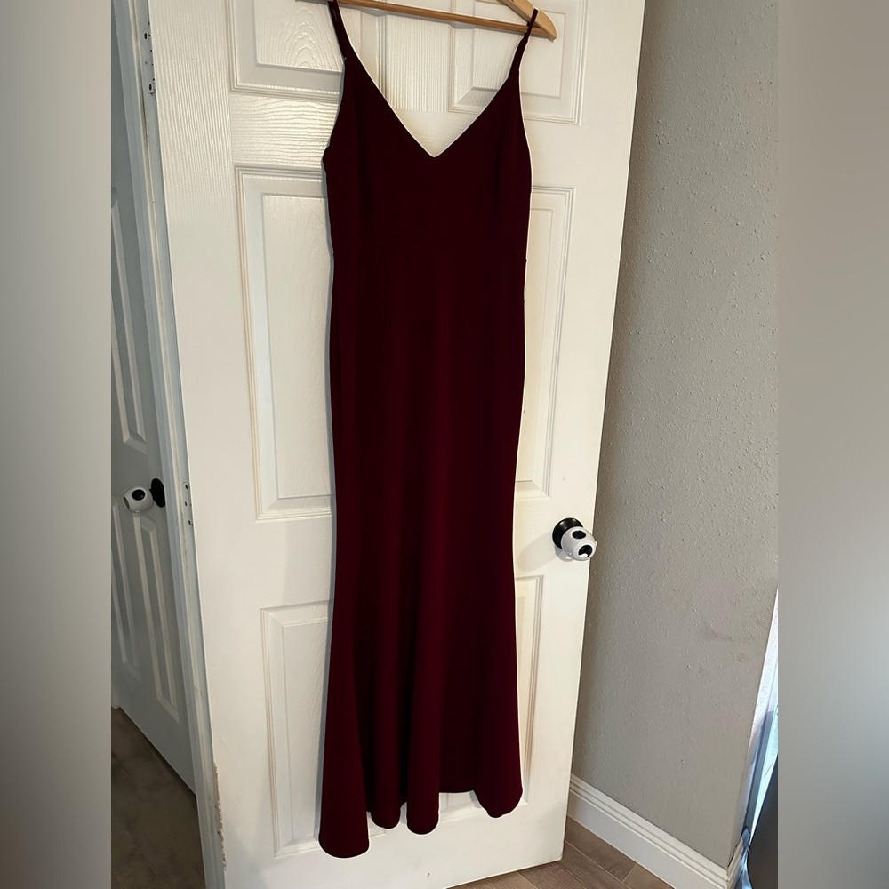 Lulu's Deep Red Maxi Dress